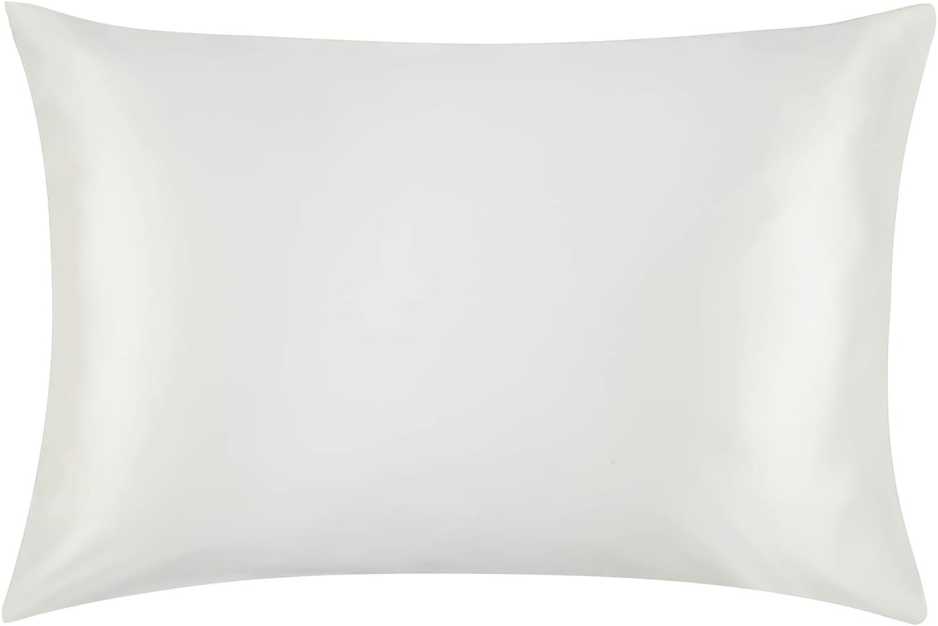 Jasmine Silk Pair of 100 19 Momme Charmeuse Silk Pillowcases (IVORY