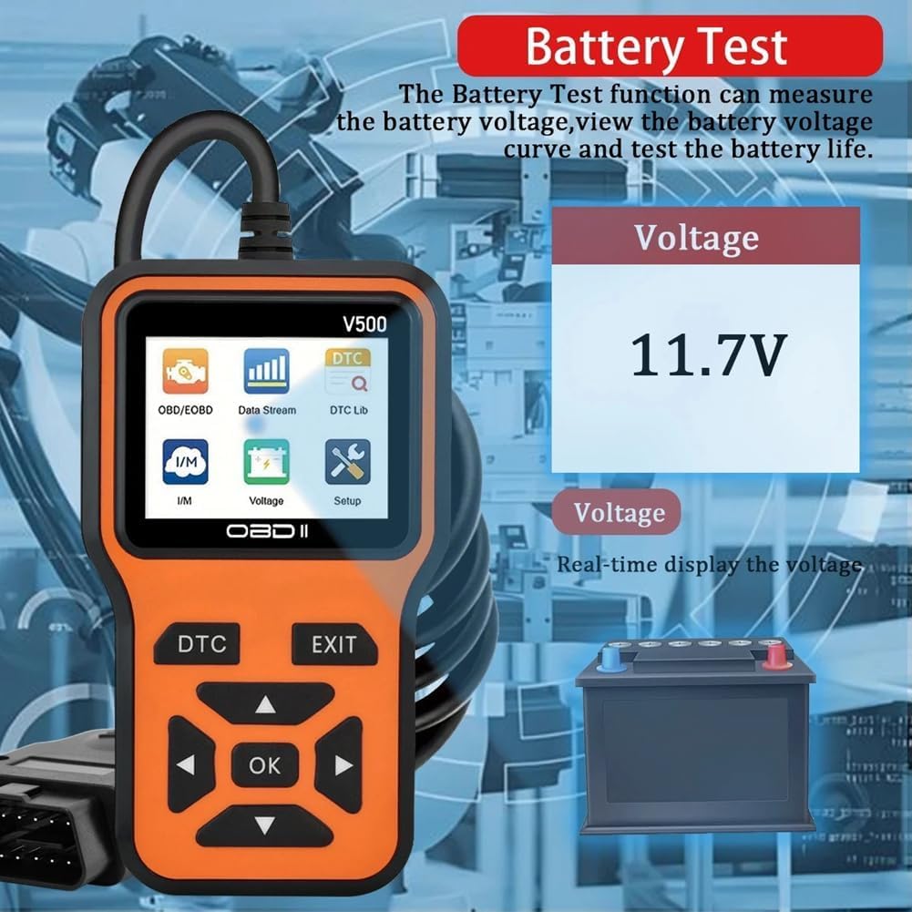 OBD2 Auto Diagnostica per Audi A3 A4 A5 A6 A7 A8 2010–2025, OBD2 Diagnosi Auto OBD Scanner Lettore Codici Motore e Strumento Diagnostico Spia Motore,Orange