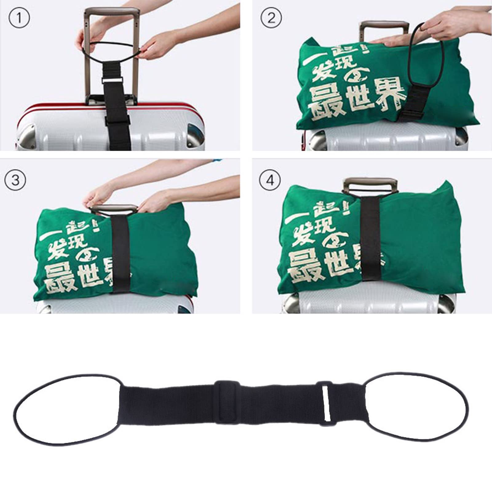 Cinghie Per Bagagli Ekax – Design Vivace Morì Girl – Elastiche E Regolabili Per Valigie Da 20-30 Pollici - 4