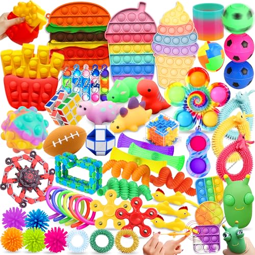 Paochocky Fidget Toys Set-59PCS Anti Stress Toys, Angst Relief Finger Toys,...
