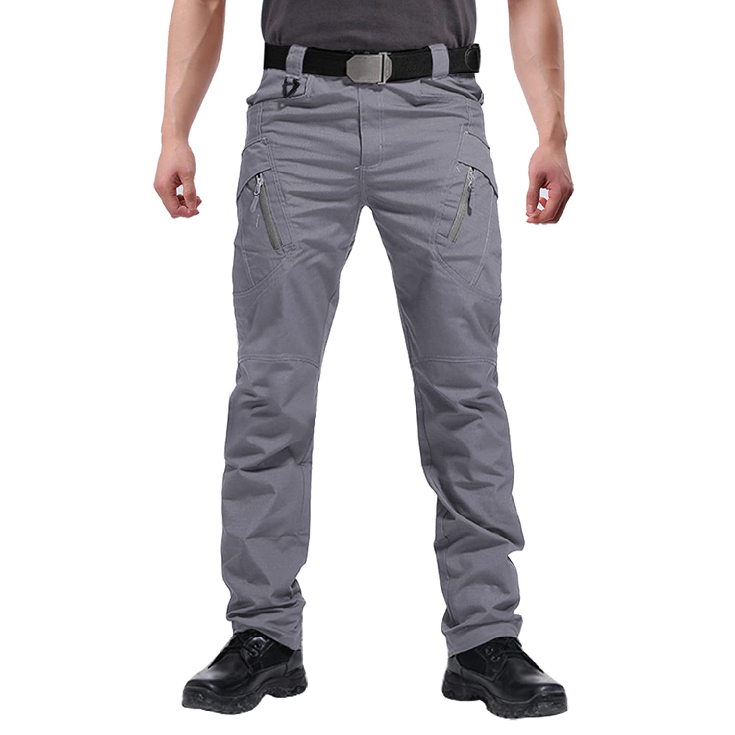 FEDTOSING Cargohose Herren Vintage Militär Tactical Hosen mit Stretch Arbeitshose Outdoor Viele Taschen Leichte Baumwolle