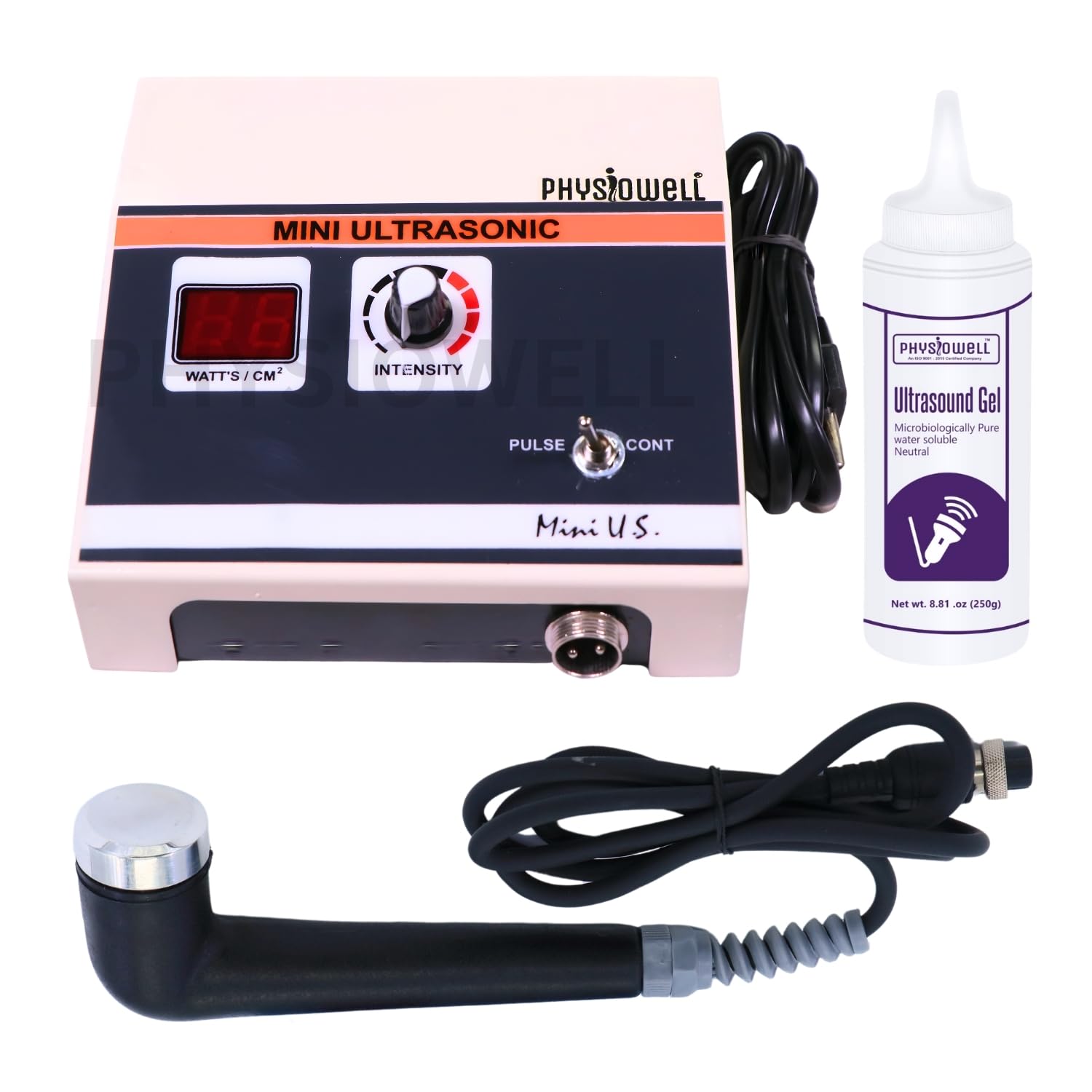 Pocket Professional Ultrasonic Therapy Ultrasound Machine UST Whole_Body Physiotherapy Ultrasound Massager For Pain Relief With One Year Warranty, Off White