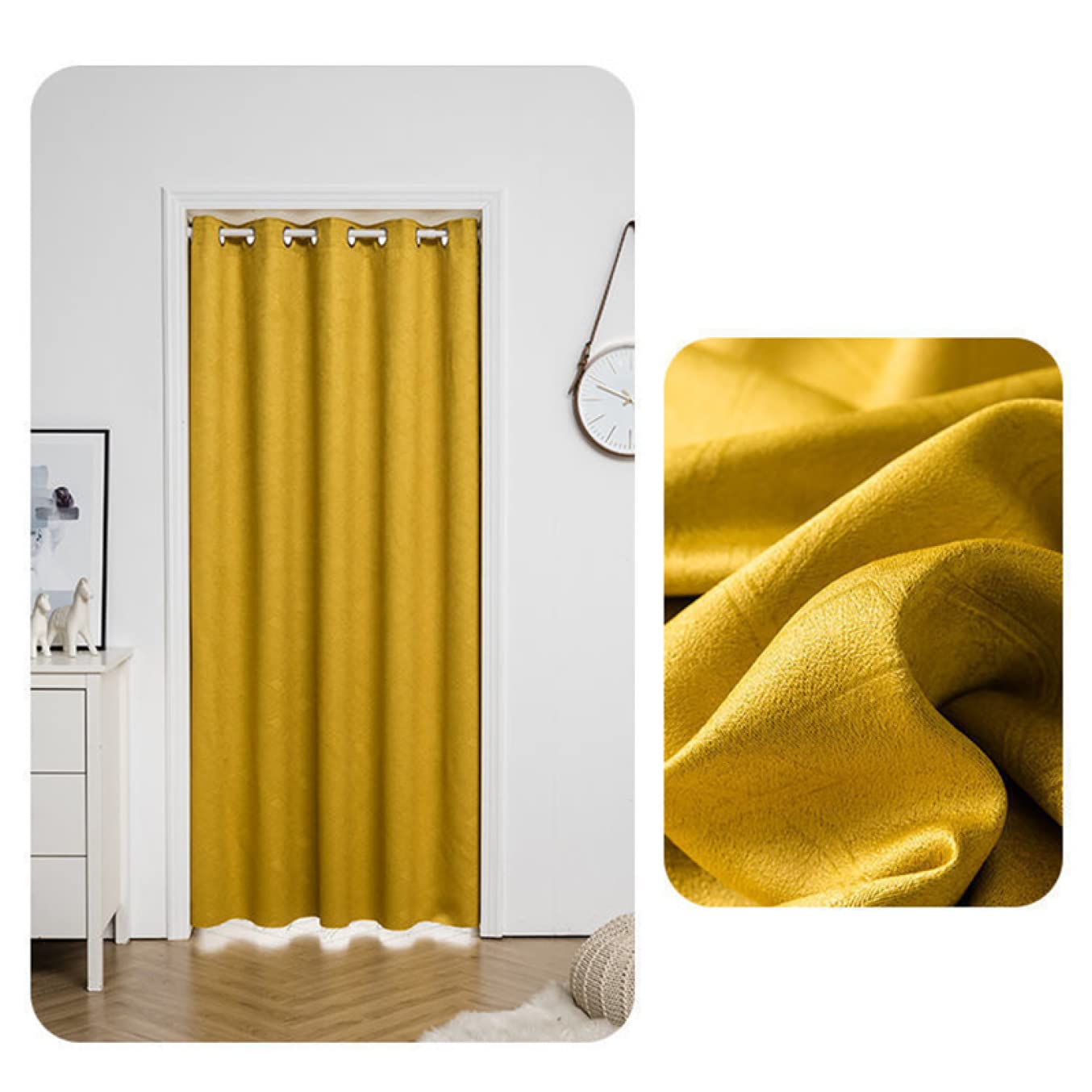 Amazon｜CFGZC 遮光カーテン 135cm丈 断熱カーテン 間仕切り 暖簾