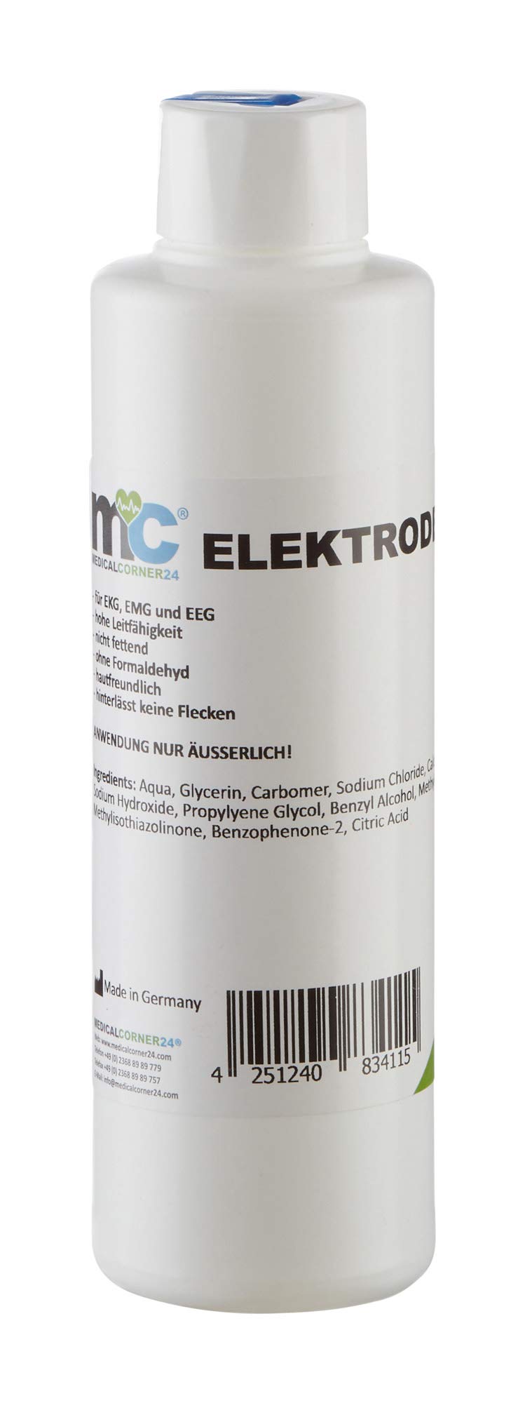 Elektrodengel 250ml EKG Elektroden Kontaktgel Gleitgel TENS Reizstrom Massagegel