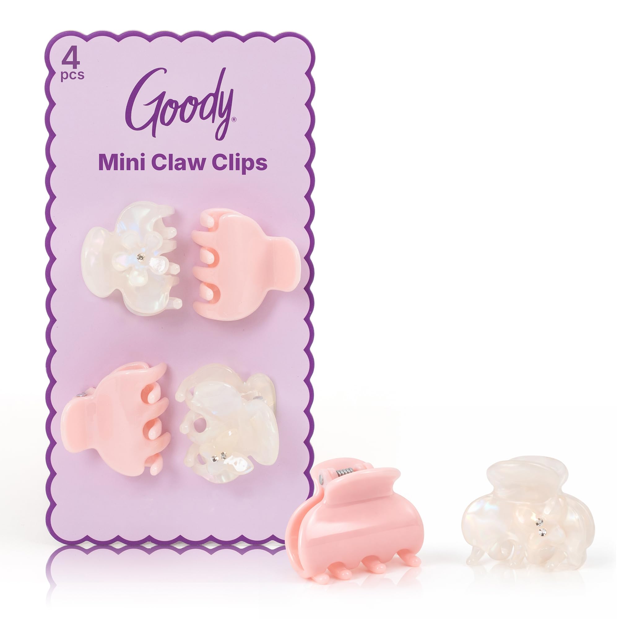 Photo 1 of Goody SlideProof Mini Claw Clips - 4 Ct