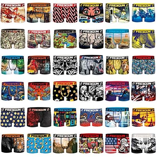 FREEGUN Pack Surprise Calzoncillo Ropa Interior Hombre Microfibra, Modelo aleatorio (Paquete de 5) | Ya disponible en tu tienda friki favorita! En mundofriki.es!