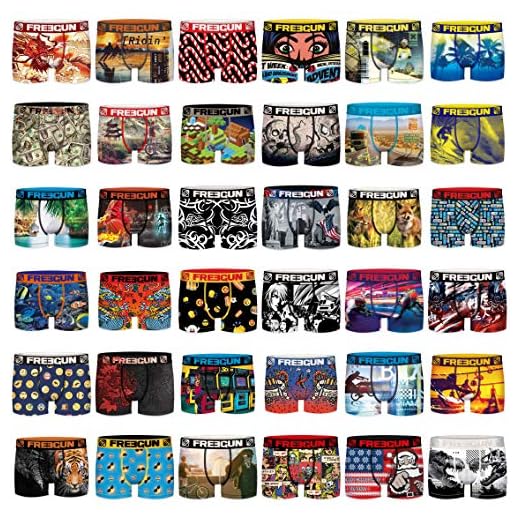 FREEGUN Pack Surprise Calzoncillo Ropa Interior Hombre Microfibra Modèle Aléatoire (Paquete de 3)