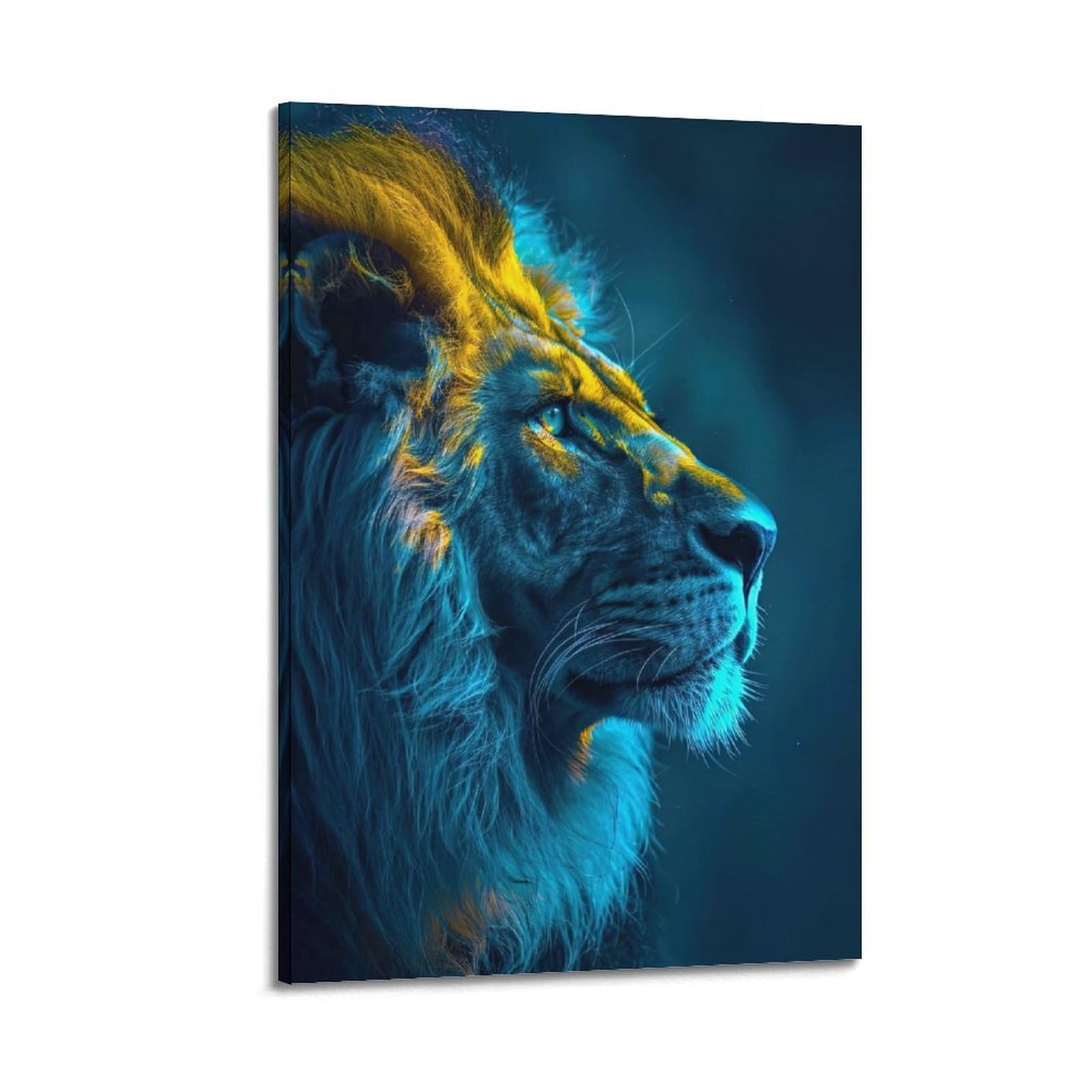 WPHSFX Animal Artwork Poster Look at The Lions in The Distance Poster Decorative Painting Canvas Wall Posters And Art Picture Print Modern Family Bedroom Decor Posters 20x30inch(50x75cm)