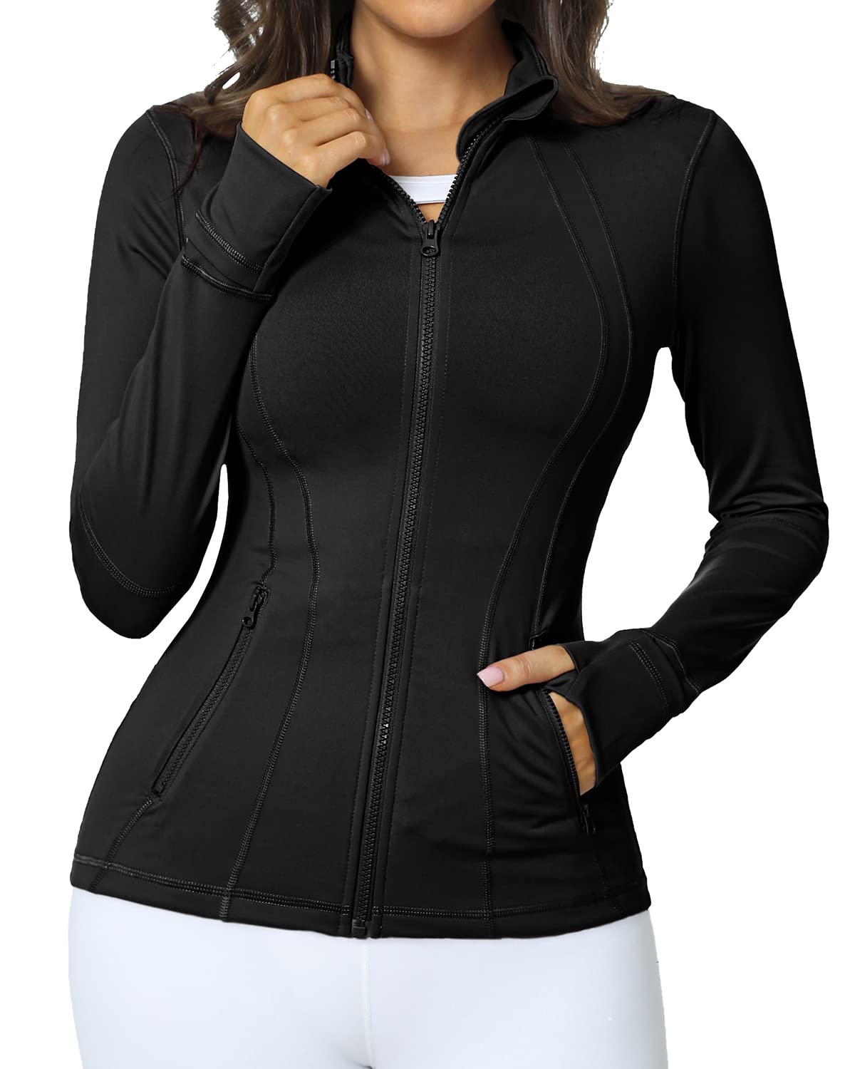 1 x RAW Customer Returns QUEENIEKE women s running jacket sports jacke