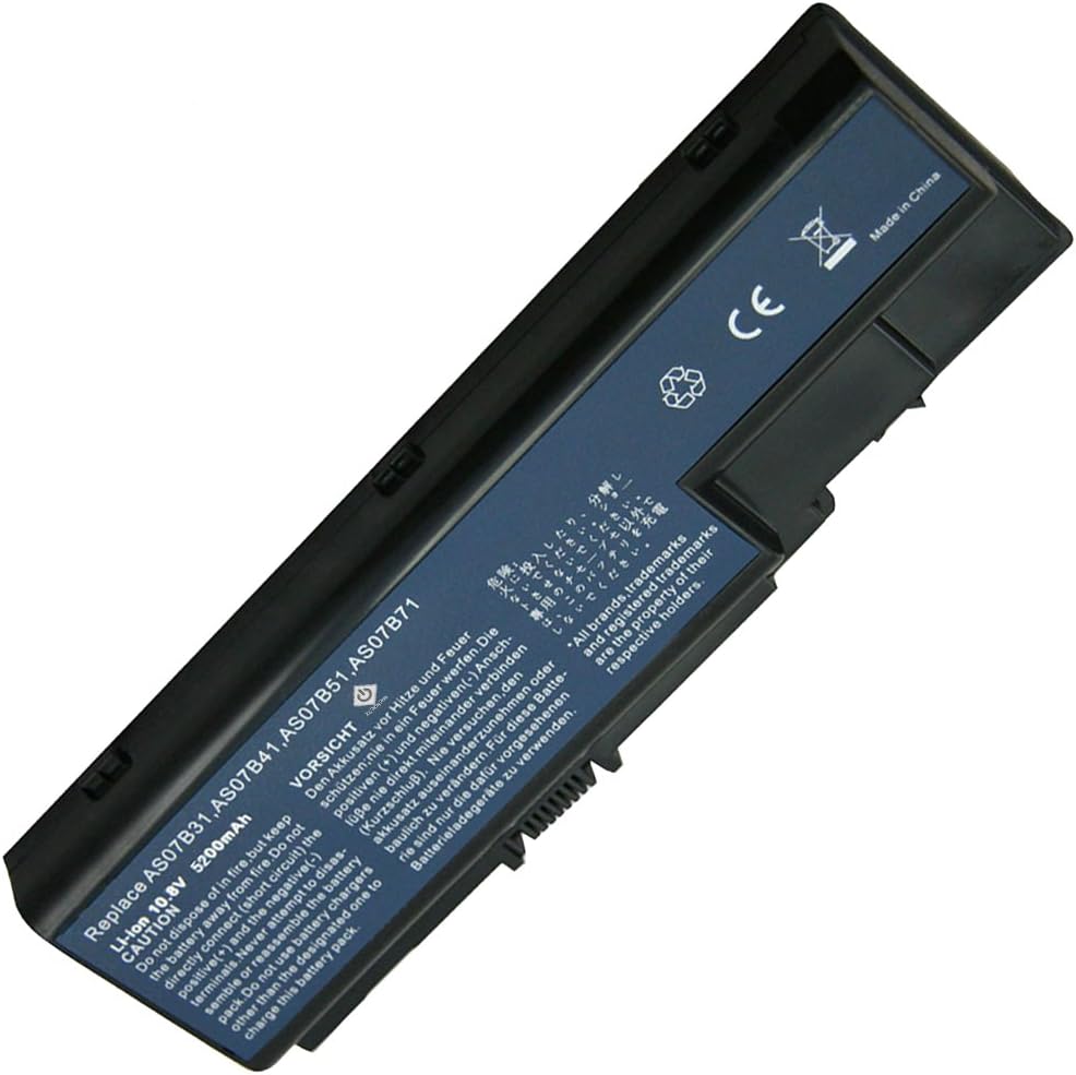 Bay Valley Parts®Battery For Acer Aspire AS07B31 AS07B41 5300 5310 5315 5535 5720 5735 5920 6930 6Cell 10.8v 5200mAh/49wh