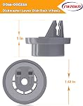 8 Pack DD66-00023A Dishwasher Wheels Lower Rack Basket Rollers Replacement for Samsung Dishwasher Wheels Replaces 2002711 PS4222532 AP4342187 EAP4222532