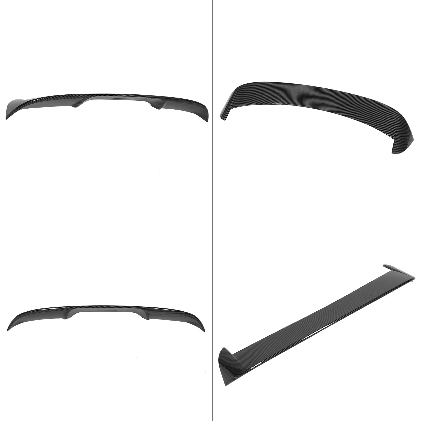 Aileron De Toit Arrière En Fibre De Carbone Look Pour Seat Leon 5F Mk3 5 Portes 2013-2020 - Spoiler ABS Noir