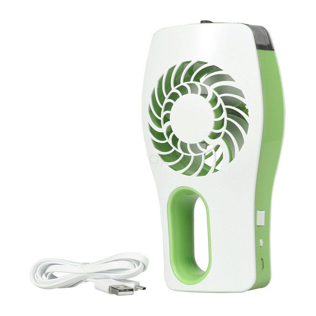 Home Creations Mini Small Cooling Portable Desktop Dual Blade-Less Air Conditioner USB Fan