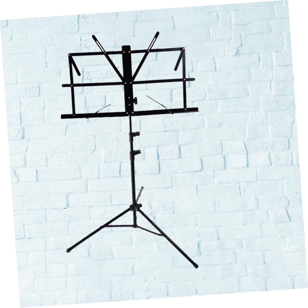 Soporte para Atril de Partituras Plegable de Metal, Trípode Ajustable | Altura Regulable de 60 a 150cm, Pies Antideslizantes, para Guitarra y Zheng, Estructura Plegable de Acero y Plástico