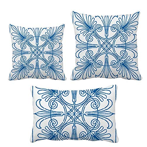 Coussin Talavera style bleu ensemble de coussins canapé salon
