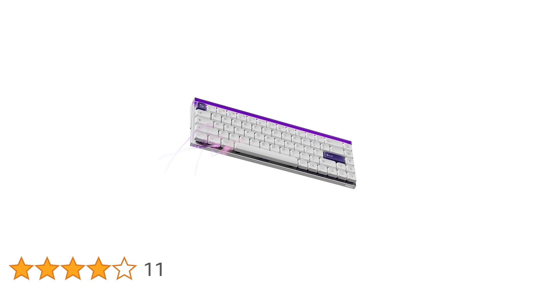 MelGeek MADE68 AIR ラピッドトリガーホワイト/パープル MelGeek MADE68 AIR ラピッドトリガー対応 65% ゲーミング