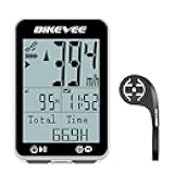 GPS Bike Computer Wireless with Auto Start/Stop & Auto Backlight, IPX7 Waterproof Bicycle Odometer MPH KM/H, 2.4