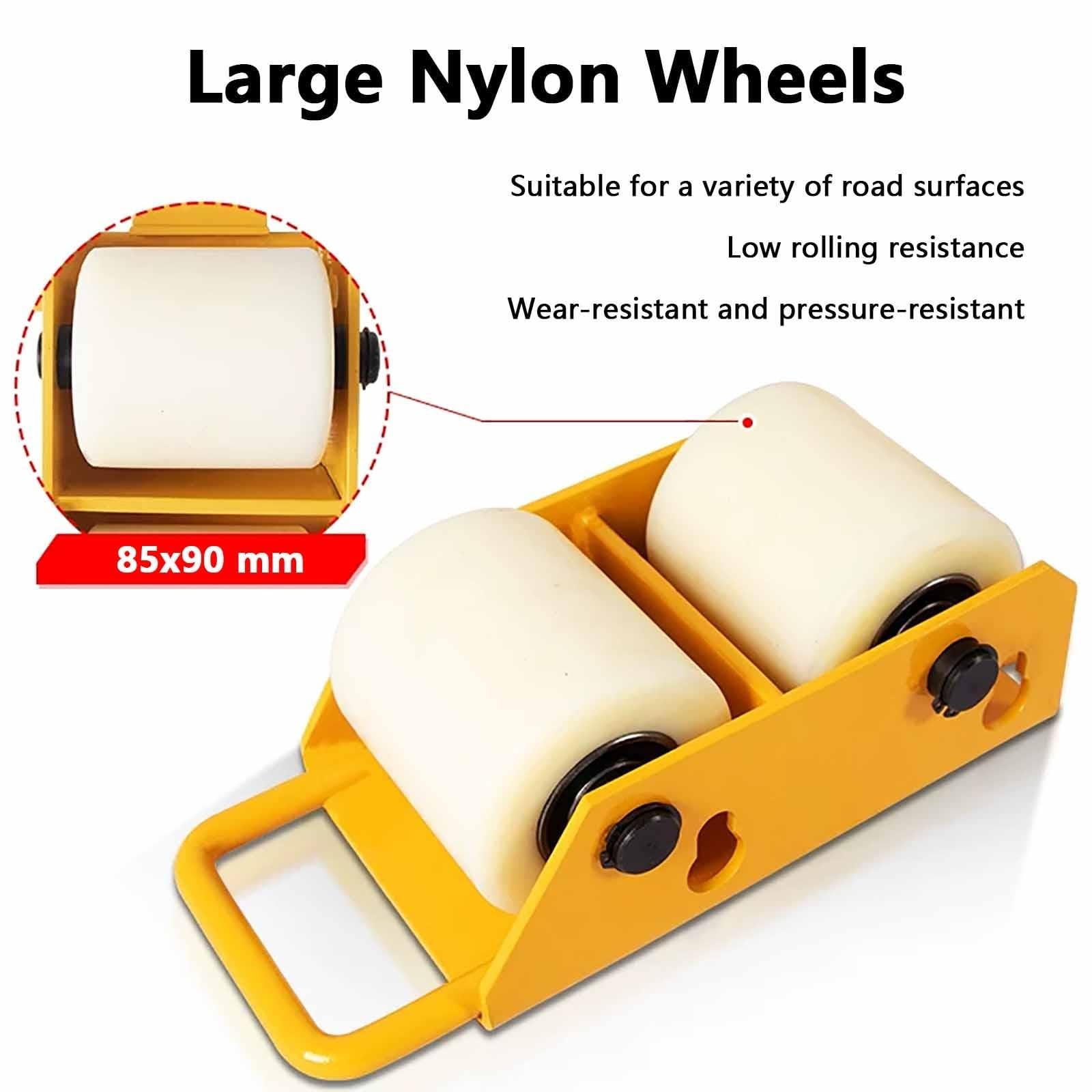 Carrello Spostamento Attrezzature con Ruote in Nylon e Maniglia