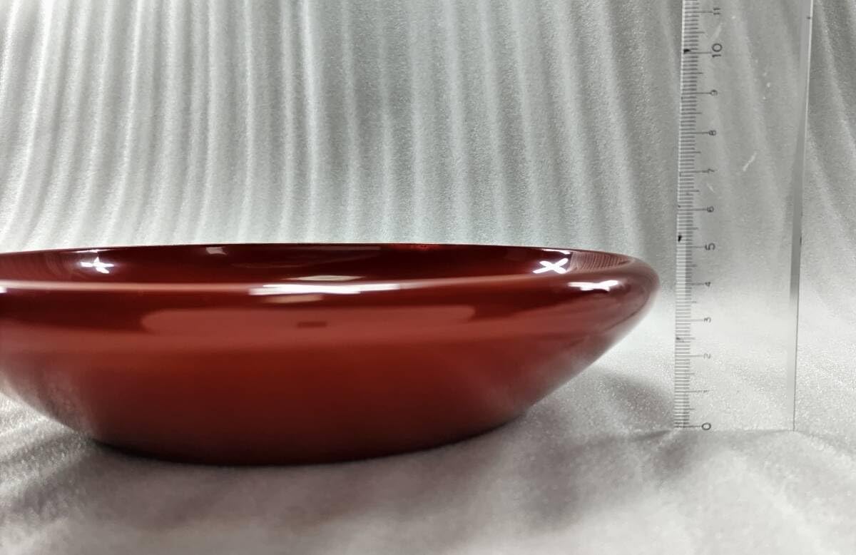 Amazon.co.jp: 餘龜輪島塗椿美しい朱色盛皿盛鉢菓子器菓子鉢料理果物お 
