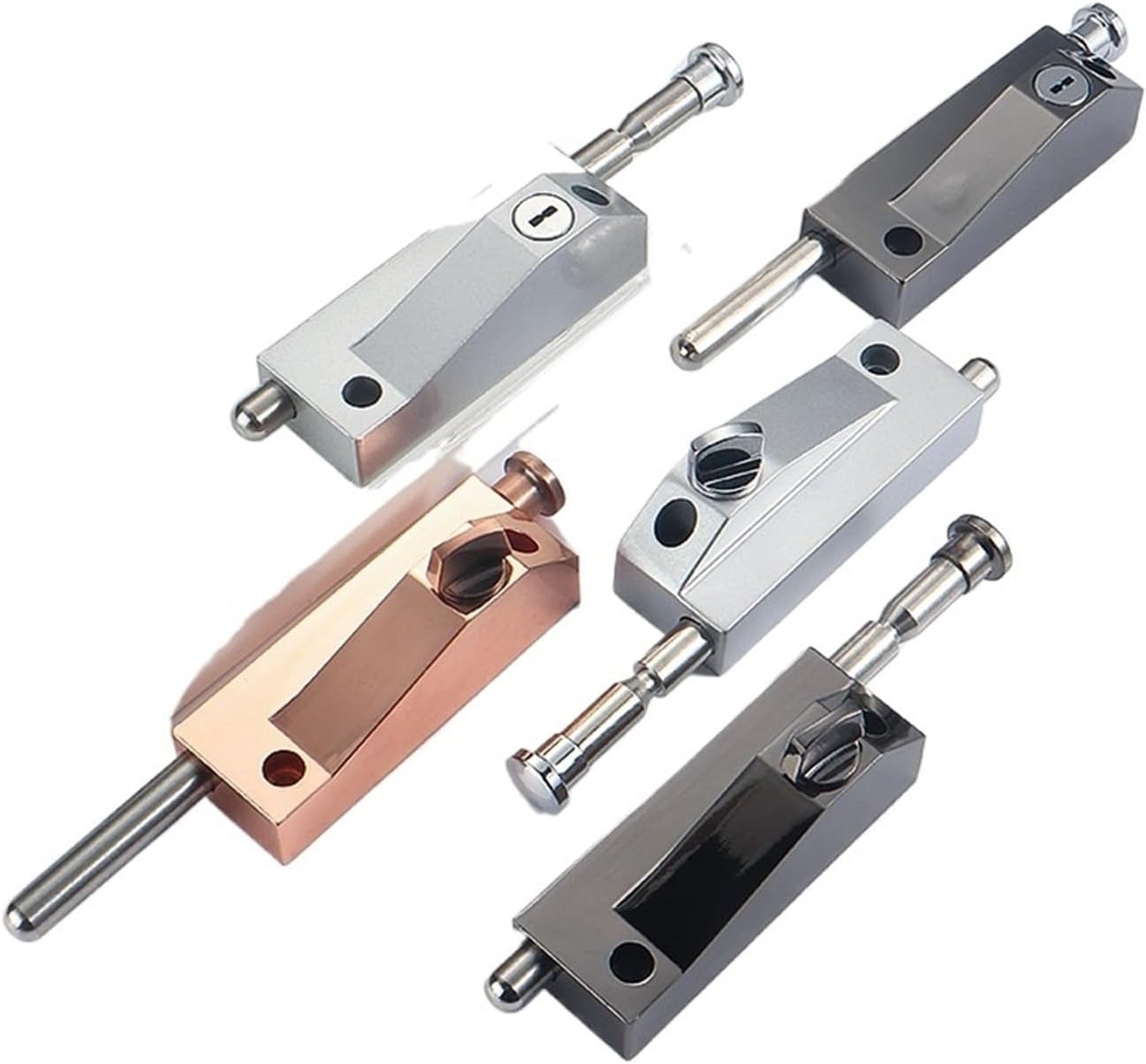 1 Set of Anti-Theft Door Lock Buckle keyless Rotary Door Lock(40 * 40 * 20mm)