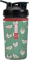 Vista 14 de Funda aislante de neopreno para botella mezcladora de proteínas Sok It BotlSok (Jardín inglés de picnic, se ajusta a botella mezcladora de 28 oz)