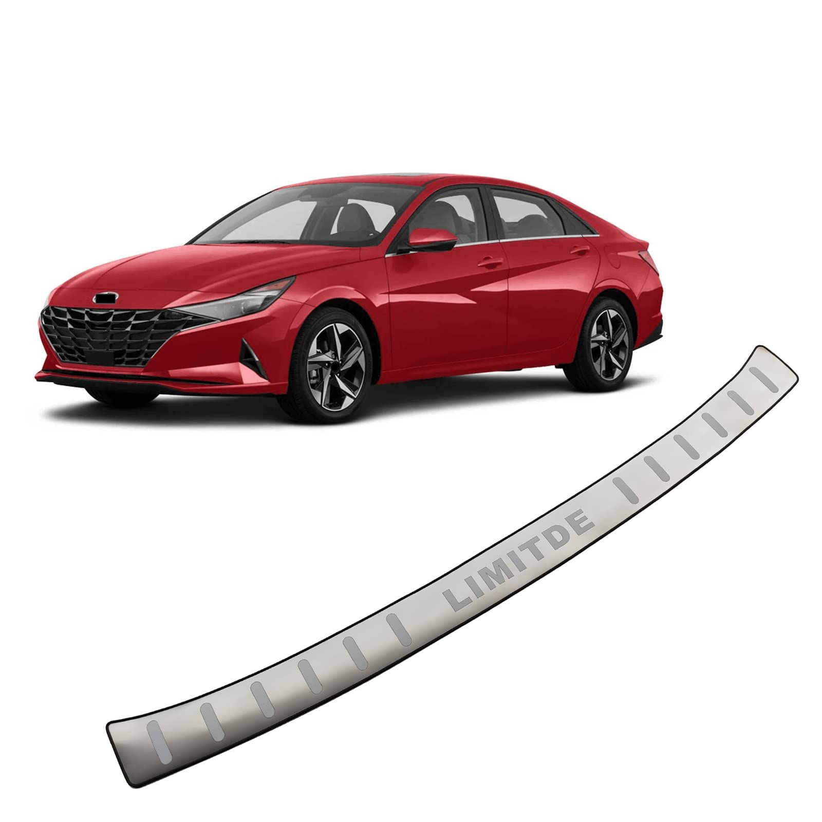 Buy APEXRA Car Stainless Steel Rear Bumper Protector, for Hyundai
