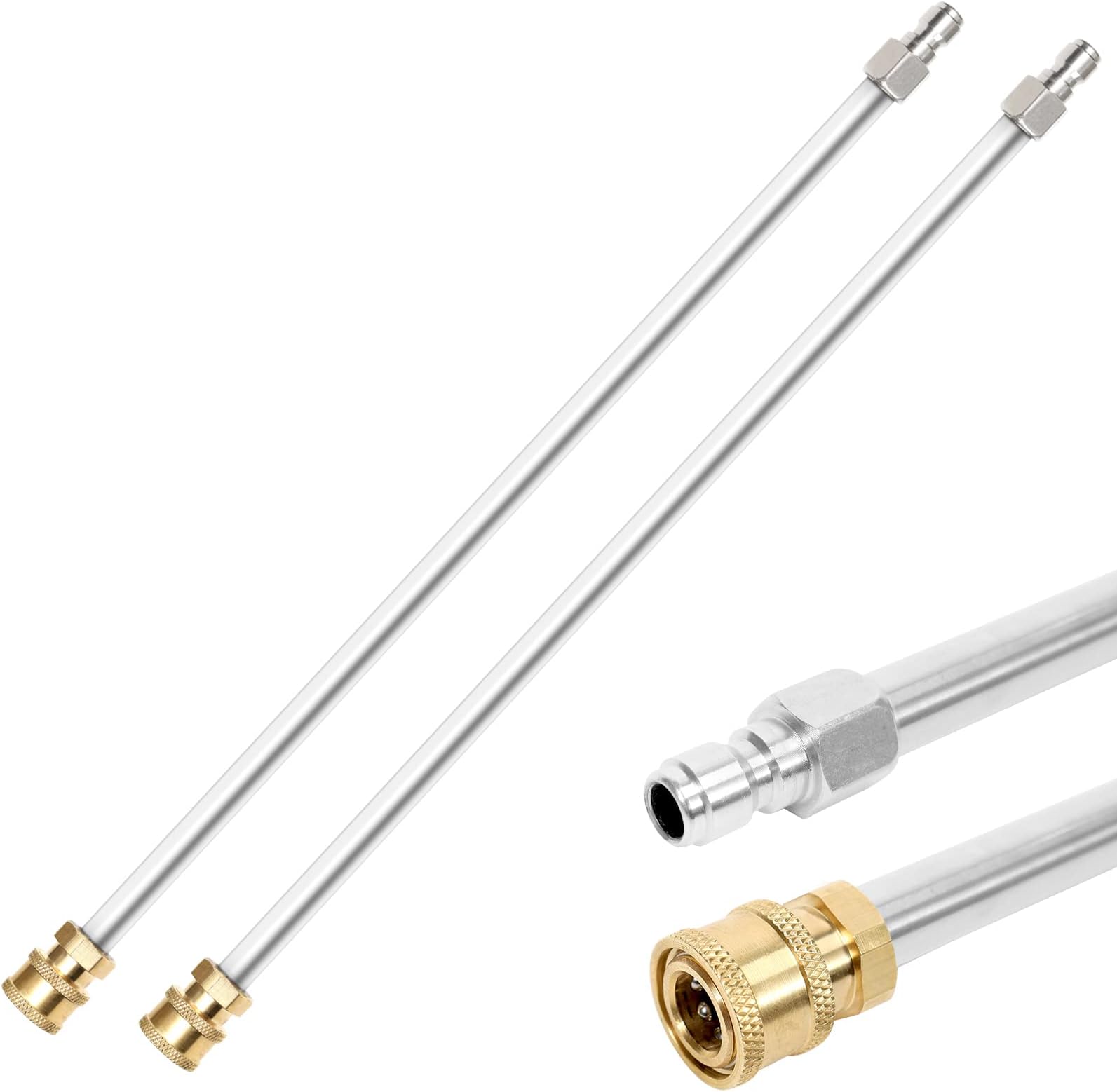 Pressure Washer Wand Extension 80 Inch Stainless Steel Power Washer Lance Extension