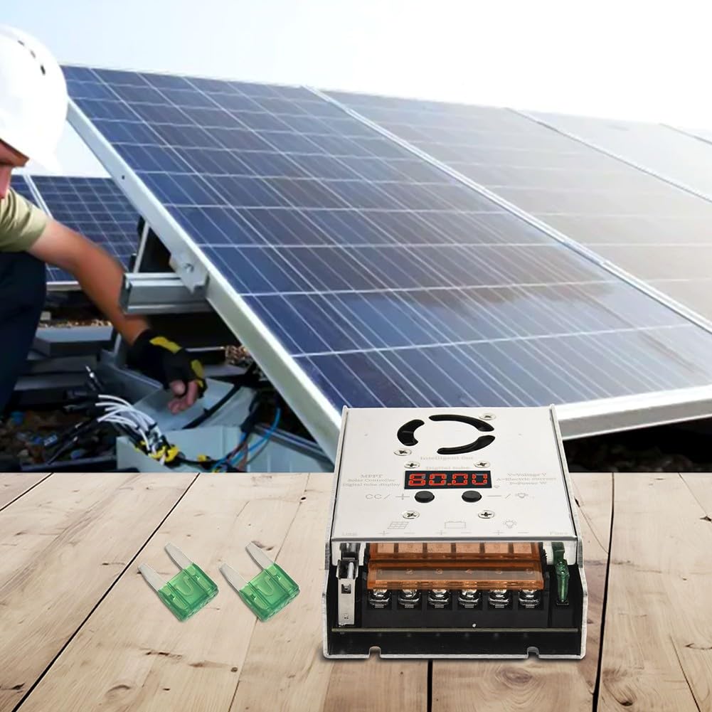 SPORTARC MPPT Régulateur solaire abaisseur de charge 450 W Puissance max 98 % d'efficacité Affichage LED pour système de batterie 12 V 24 V