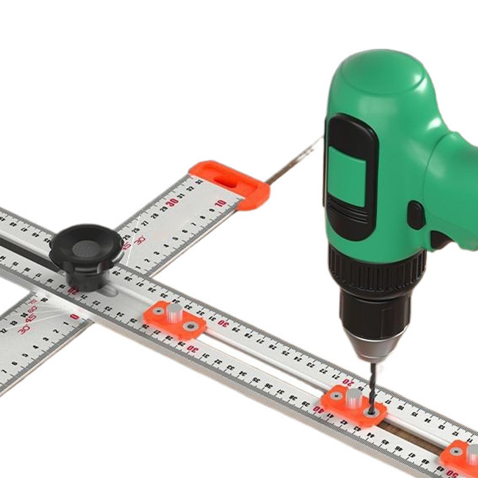 Asixxsix Squadra a T per Cartongesso, Lunghezza Regolabile d a 120 Cm e Angolo d a 0 a 90 Gradi, Righello di Misurazione e Marcatura in Lega di Alluminio con Scala a 2 Vie