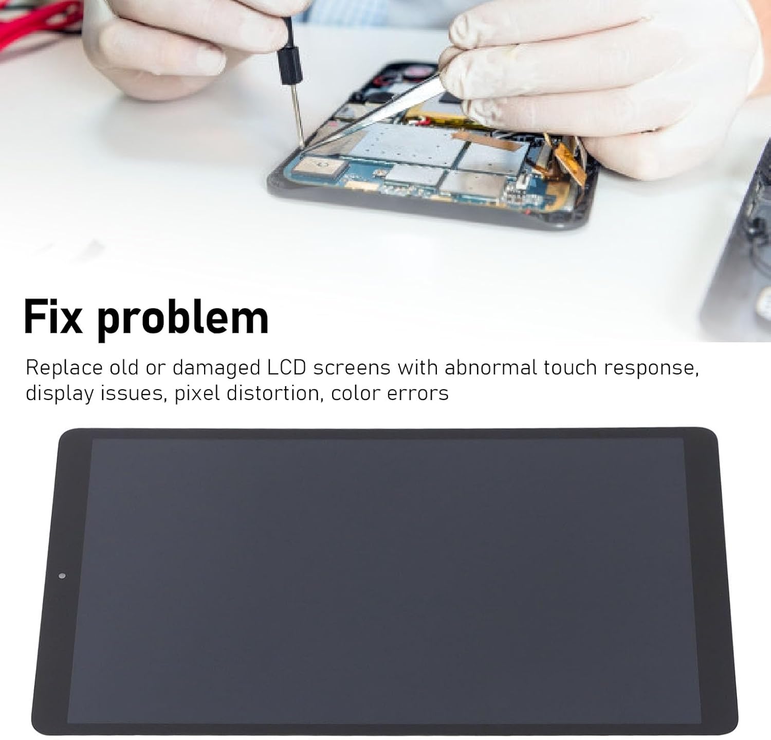 Tablet Screen lacement for Tab A 10.1in T510 T515, LCD Display Touch Digitizer Assembly lacement for Unresponsive, Distorted Pixel, Or Cracked Screens