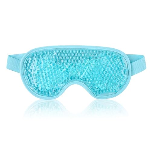 NEWGO Cooling Eye Mask Cold Eye Mask for Dry Eyes, Gel Eye Mask Ice Eye Mask Frozen Reusable Eye Ice Pack Cold Eye Compress for Dark Circles,