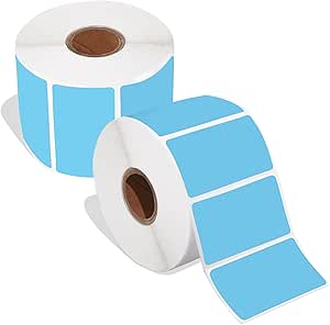 Spartan Industrial 2.25" X 1.25" Direct Thermal Blue Labels | Sticker ...