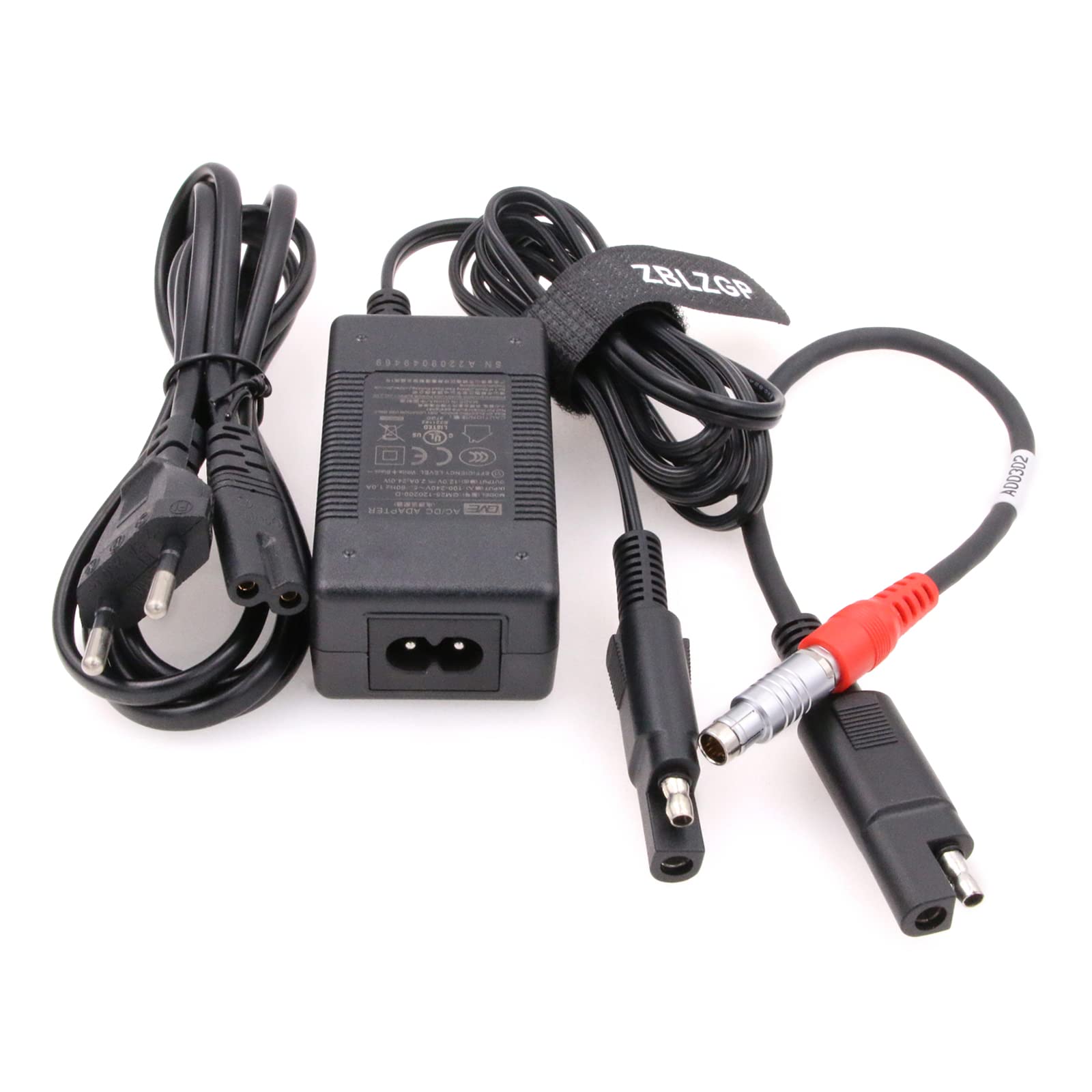 A00302 - Cable de alimentación con adaptador de carga para GPS HiPer a SAE de 2 pines