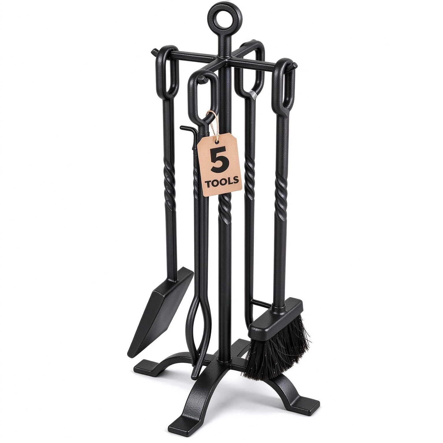 Amazon.com: Amagabeli 5 Pieces Fireplace Tools Set Indoor Wrought