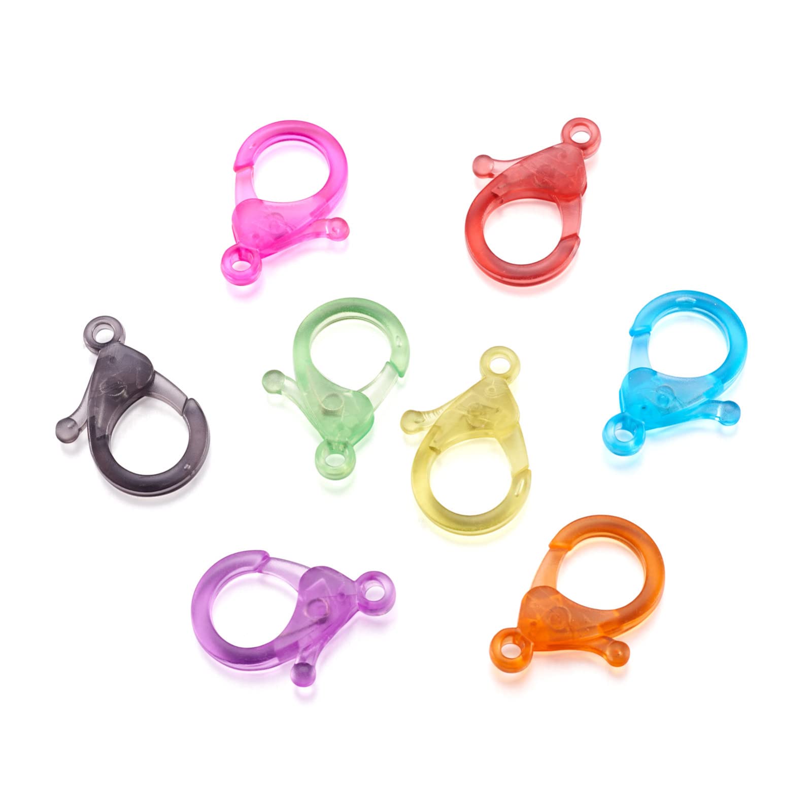 Amazon.co.jp: Beadthoven 約50個 透明 ロブスタークラスプ