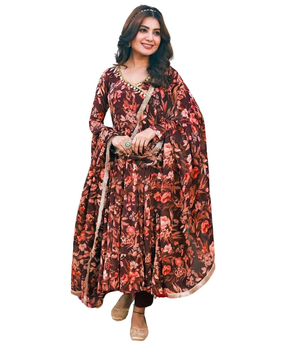 Greciilooks Women's Rayon Regular Kurta Set (Gl-W.Kurta Set-K2766&P188&D126_Red_S)