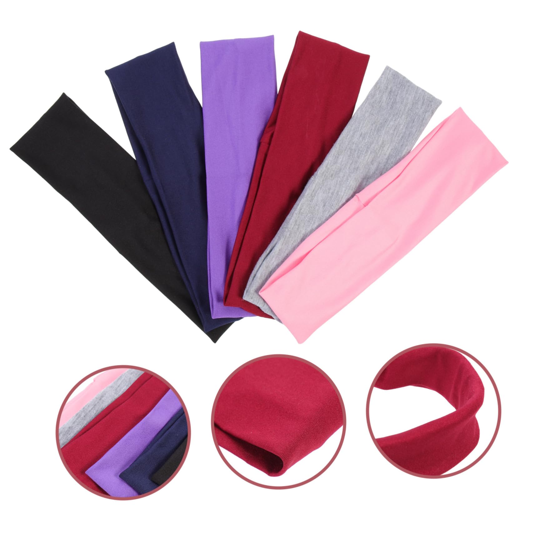 Toyvian Anti-schlupf-Stirnband Haarband Schweißband Für Yoga-Kopf Kopfschweißband Für Mädchen Anti-rutsch-sportstirnband Frauen Schweißband Polyester