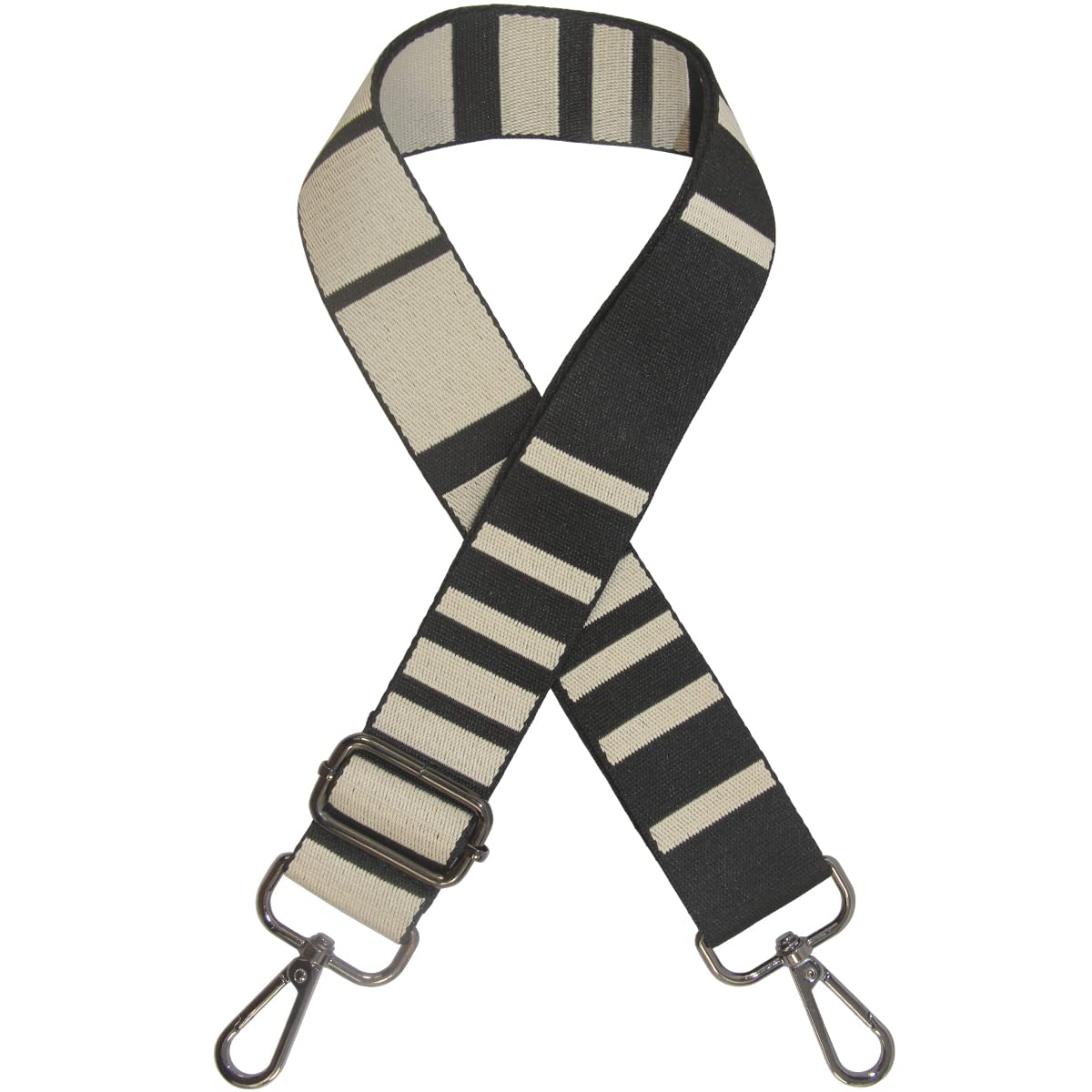 Duwi Wide Handbag&Purse Strap Jacquard Woven Guitar Style Replacement Strap Multicolor Canvas Adjustable Crossbody Bag Strap