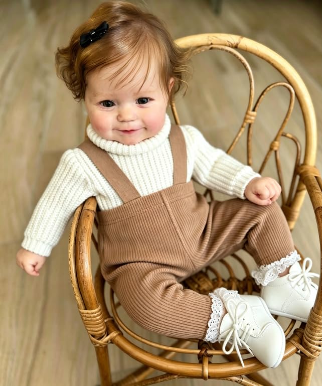 Muñeca Reborn Bebé Realista 24 Pulgadas Cuerpo de Algodón miniatura 3