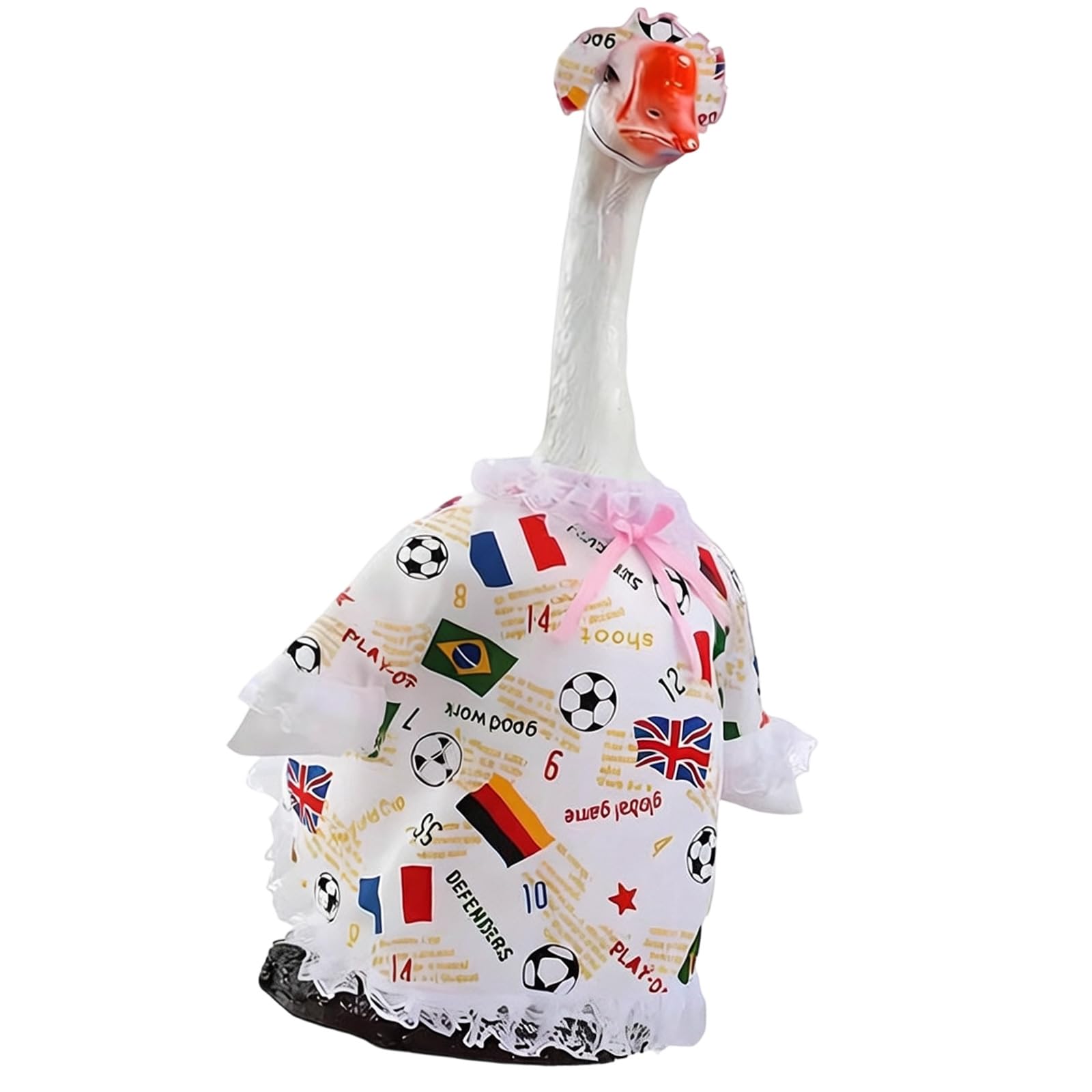 ljhnba Geese Outfits Football Geese Outfit Spring Porch Statue Clothes for Outdoor Yard Garden Decoration Holiday Waterfowl Deck
