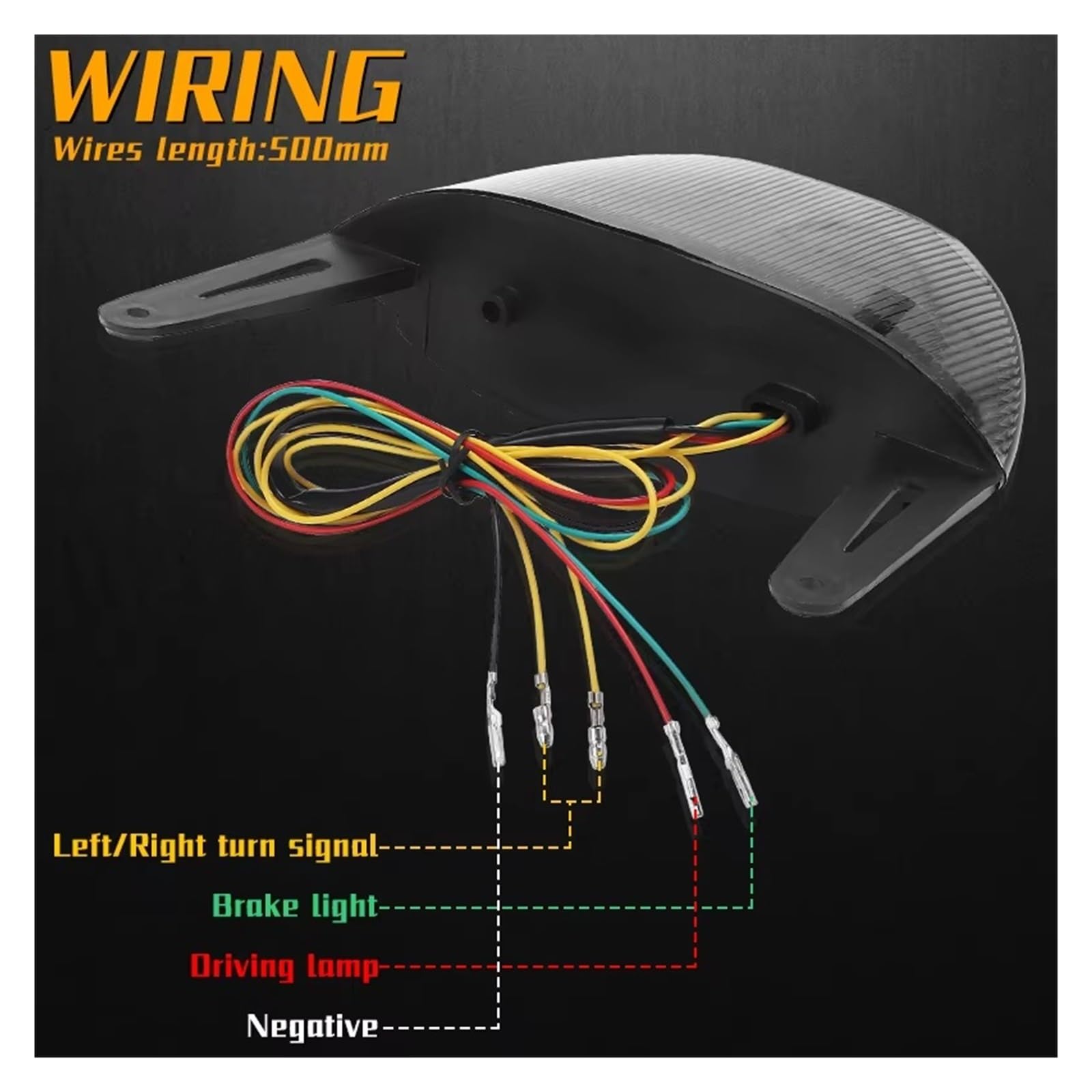 Luce Freno Posteriore Moto Per CBR600RR 2008-2012 Motociclo Posteriore LED Indicatore Di Direzione Luci Di Stop Impermeabili 12V Luce Di Stop Rossa Fanale Posteriore Moto