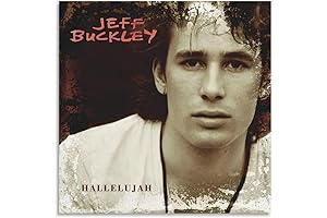 Discover the Beauty of Jeff Buckley's Hallelujah with our Captivating 14" Canvas Poster