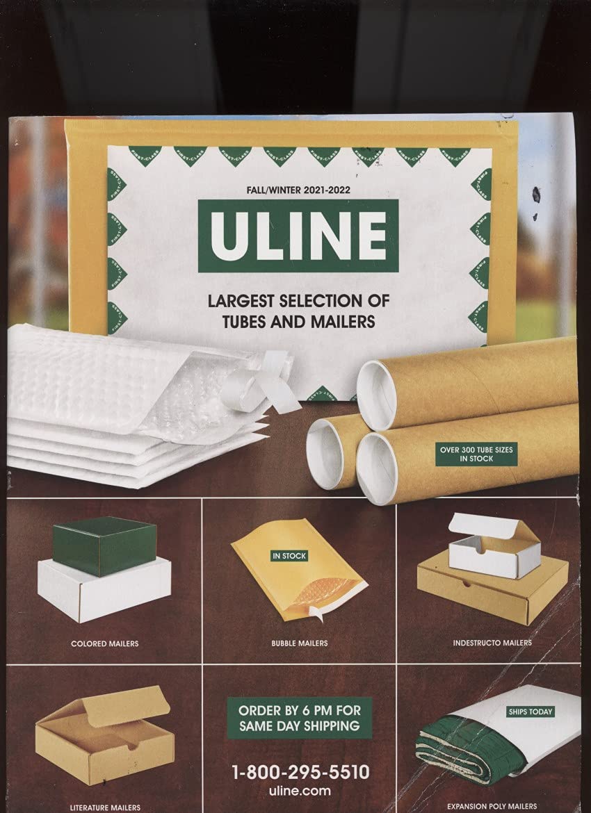 ULINE CATALOG FALL/WINTER 20212022 TUBES AND MAILERS /MASSIVE