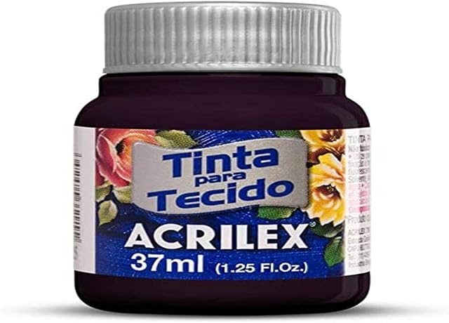 Tinta Para Tecido Fosca, Acrilex, Berinjela, 37 ml