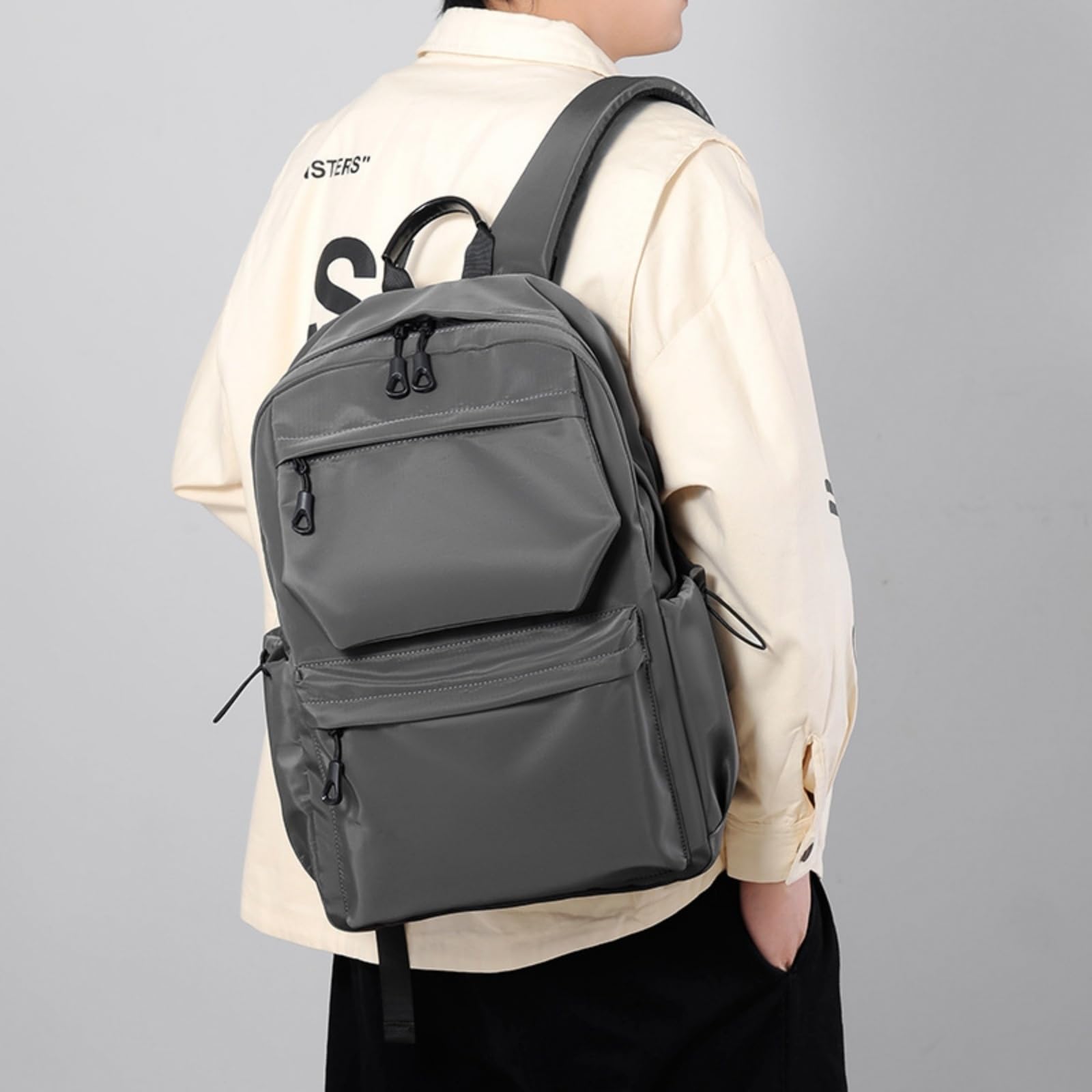 Zaino Minimalista Business Backpack Unisex Studente Computer Borsa A Spalla per Ragazzi Uso Quotidiano