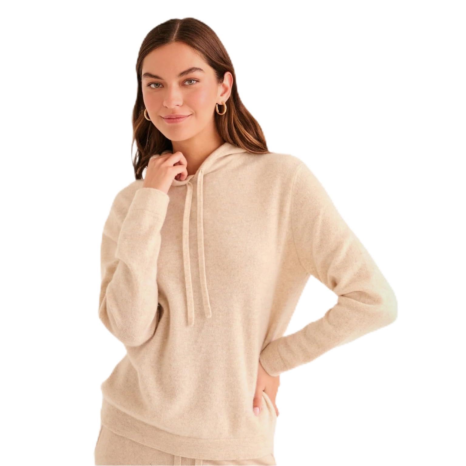 NAADAM The Off-Duty Cashmere Hoodie Pullover Sweater Mujer