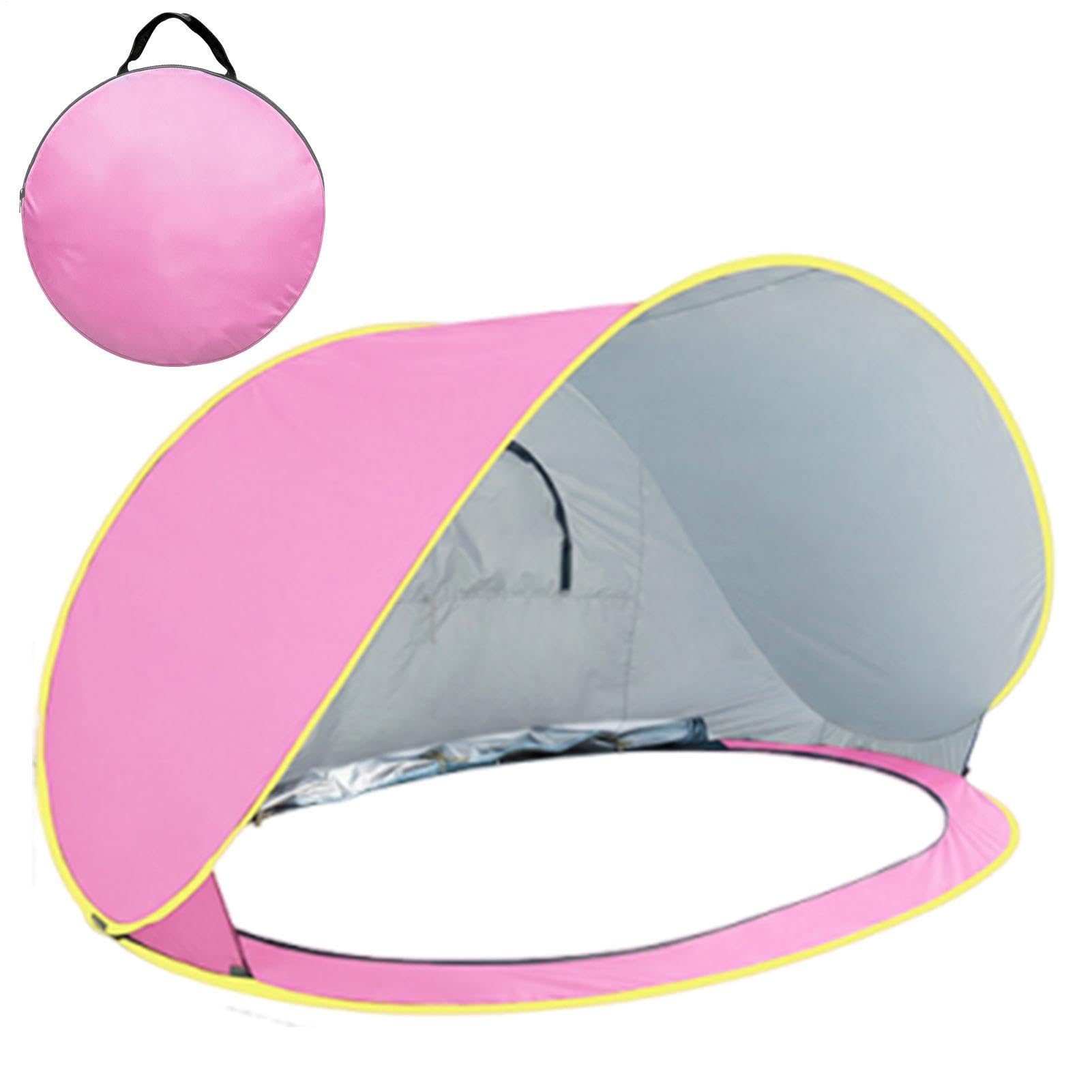 Tenda Da Spiaggia Con Solare Pensilina Portatile da Esterno | Rifugio Dal Sole Per La Spiaggia Per 2-3 Persone Attività All'Aperto Campeggio Picnic Periodo Estivo Viaggi Escursioni Zaino