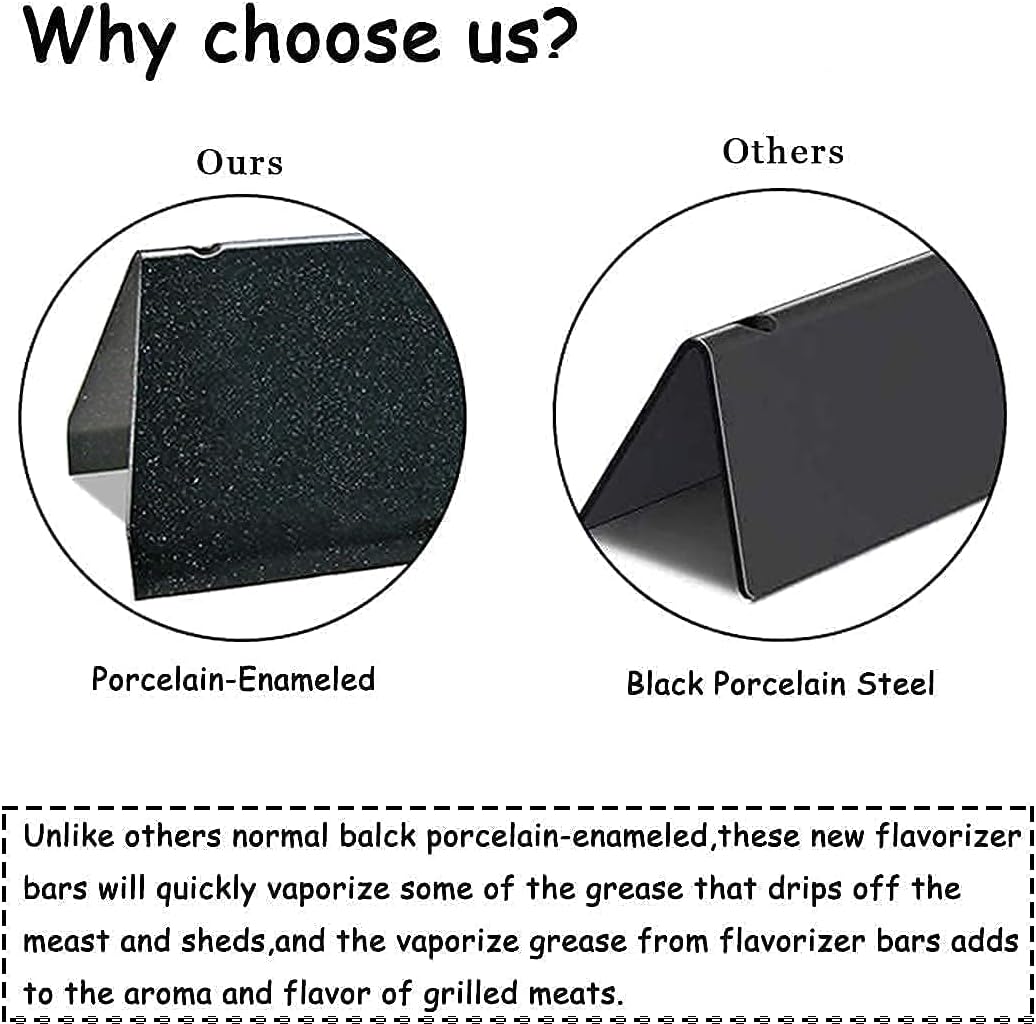 Hisencn 7636 7638 Grill Kits for Weber Spirit 300 Series, Spirit E310 E320 E330 S310 S320 S330 Gas Grills with Front Control Knobs, 15.3 Inch Flavorizer Bars and 17.5 inch Cast Iron Grids : Patio, Lawn & Garden