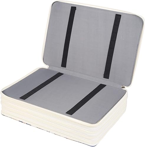 Miniatura 5 de Shulaner Estuche para lápices con capacidad para 500 lápices de colores o 340 bolígrafos de gel de colores con cierre de cremallera, gran capacidad,