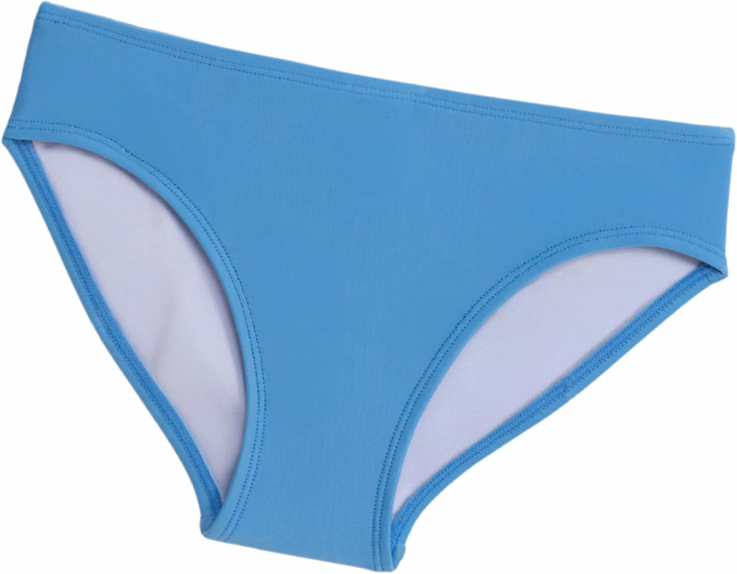 Aqua Green Girls Longsleeve Swimsuit Cropped Rashguard and Swim Bottom 2-Piece Set